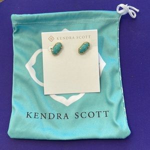 Kendra Scott turquoise stud earrings